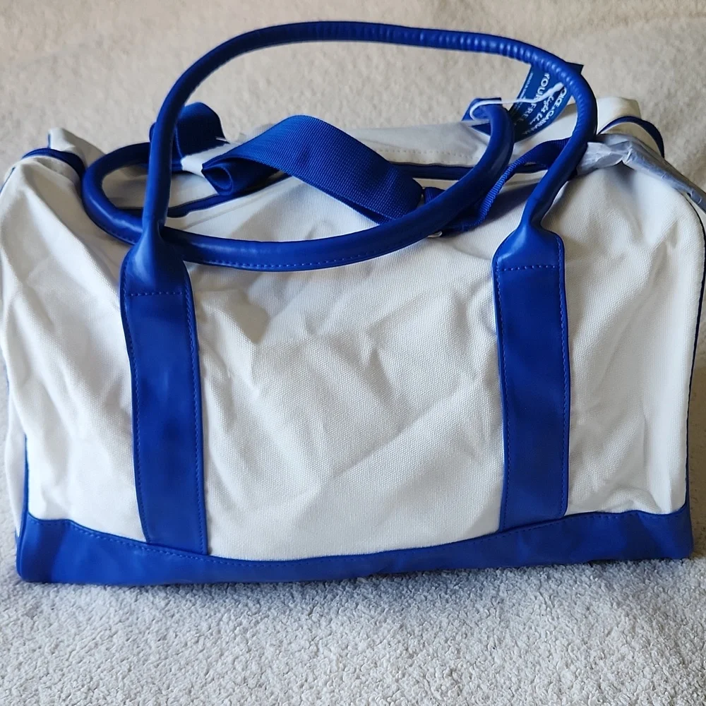 NWT Dolce & Gabbana Light Blue and White Duffel Bag - Picture 6 of 11